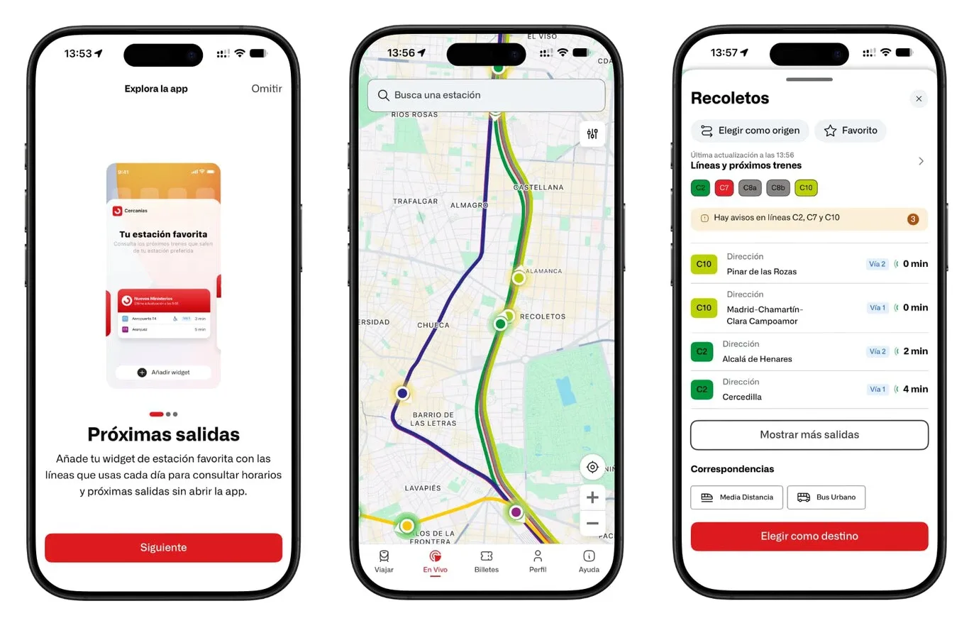 Cercanías acierta con su nueva app para iOS y el mapa en tiempo real