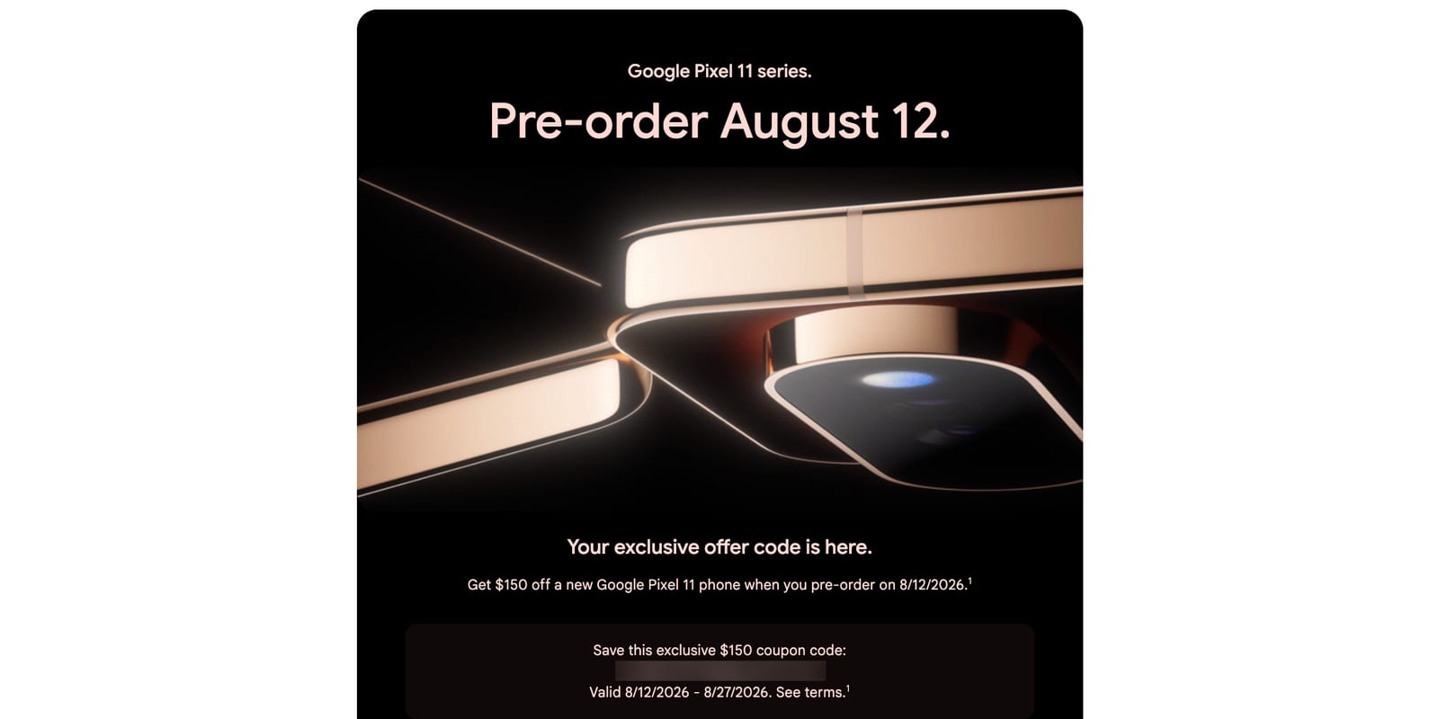 Google Pixel 11: llegan códigos de descuento antes de las reservas