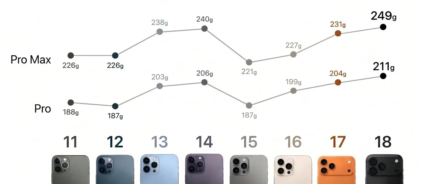 iPhone 18 Pro Max: ¿Es demasiado pesado un cuarto de kilo en el bolsillo?