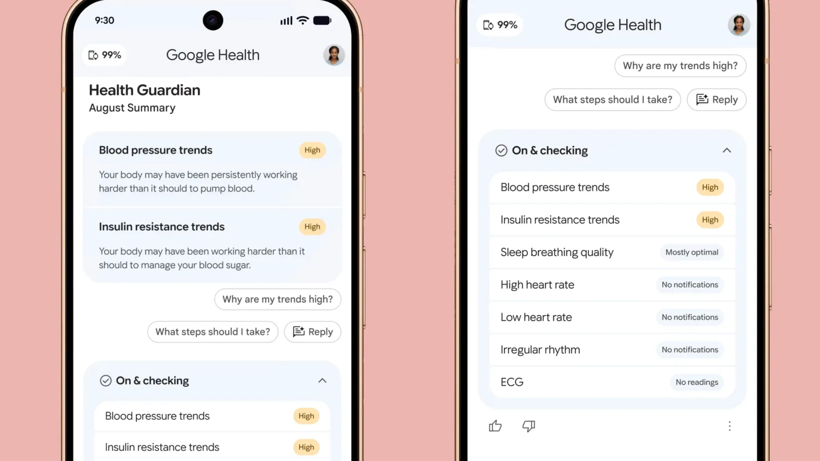 Pixel Watch recibe gratis las funciones de salud de Health Guardian