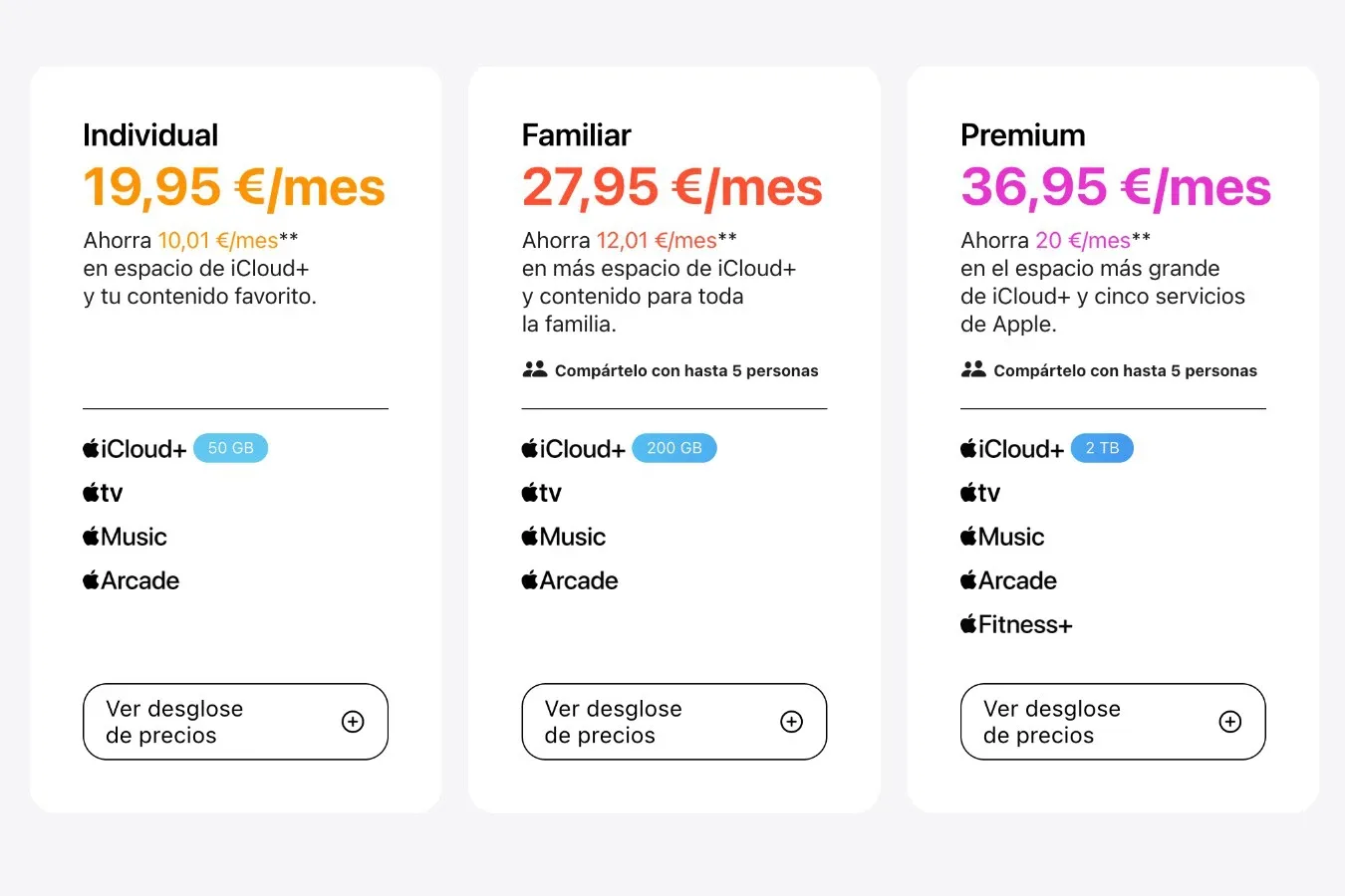 Apple One sube de precio en España: tarifas y coste actual