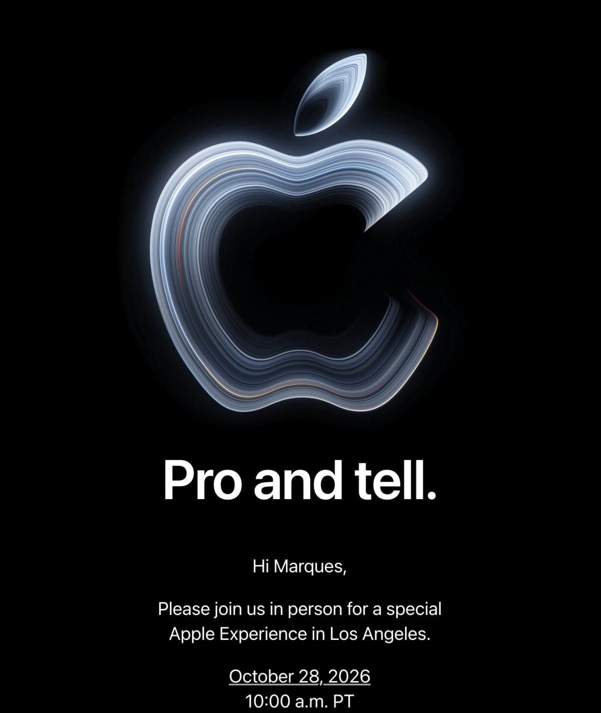 MacBook Pro OLED con pantalla táctil: Apple convoca evento para el 28 de octubre